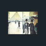Toile Paris Street, Rainy Day par Caillebotte<br><div class="desc">"Paris Street, Rainy Day" de Gustave Caillebotte (1877, huile sur toile, Art Institute Chicago) Cette peinture impressionniste classique capture la qualité de vie quotidienne et la modernité de Paris.</div>