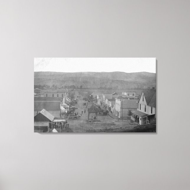 Toile Paris, TexasVue aérienne de TownParis, TX (Recto)