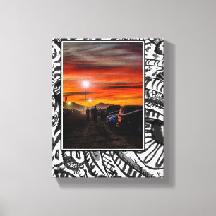 Toile Parking à Dusk