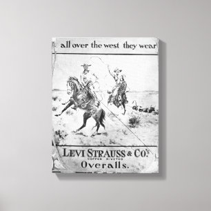 Toile Parlez pour Lévi Strauss et Co, c.1900 (le litho)