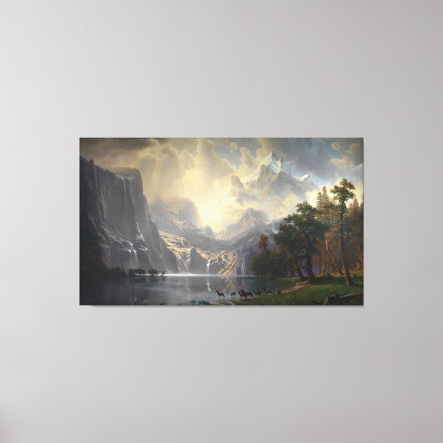 Toile Parmi la Sierra Nevada Californie paysage de monta (Recto)