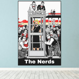 Toile Parodie de film dans le style drôle de Banksy