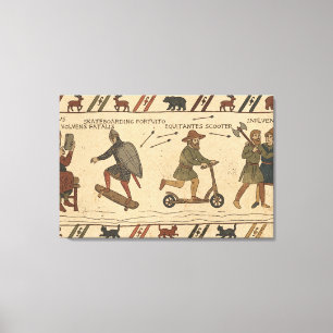 Toile Parodie de la Tapisserie de Bayeux
