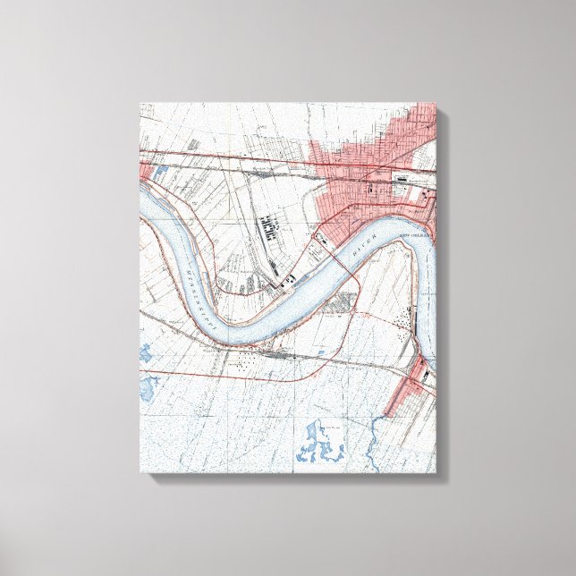 Toile Paroisse vintage de la Nouvelle-Orléans (Recto)