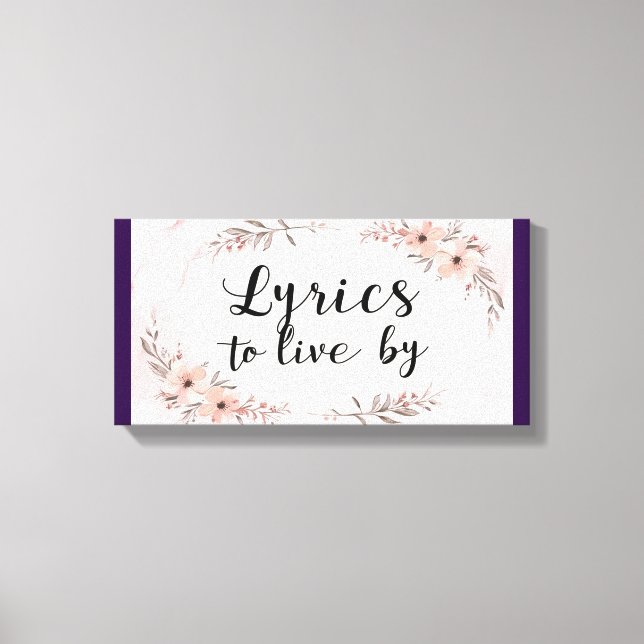 Toile Paroles à vivre (Recto)