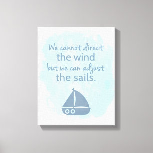 Toile Paroles de sagesse Citation de bateau à voile naut