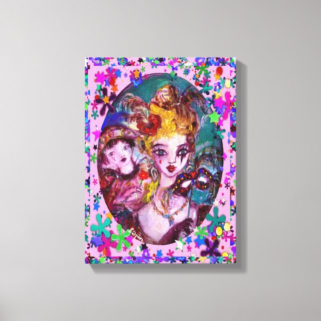 TOILE PARTI VALENTINE VÉNITIEN DE MASQUÉRADE (Recto)