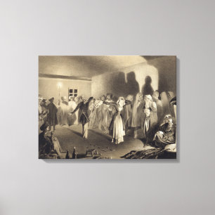 Toile Partie de danse chez Kagha-Choura, Dagestan, plat