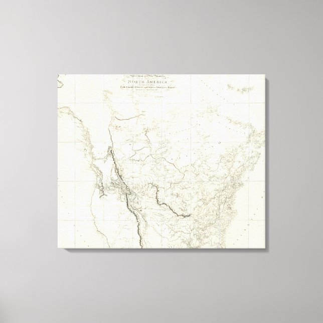 Toile Partie intérieure de l'Amérique du Nord (Recto)