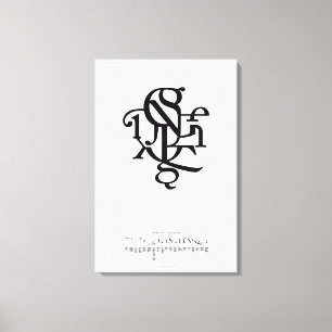 Toile Parties d'un caractère 20 x 30