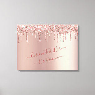 Toile Parties scintillant rose Gold Blush - Ajouter du t