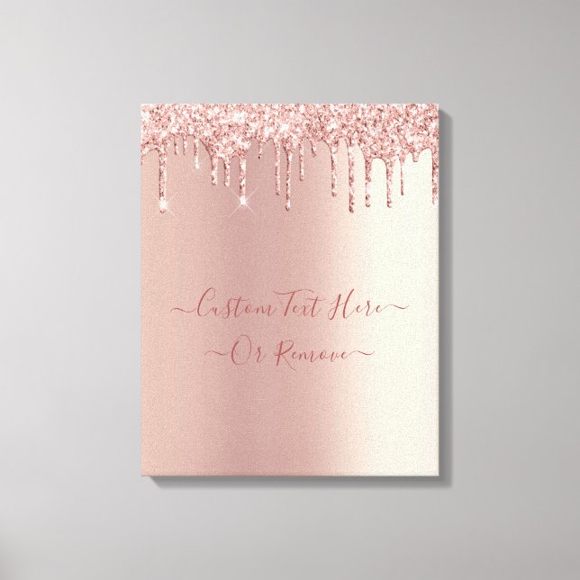 Toile Parties scintillant rose Gold Blush - Dispositifs  (Recto)