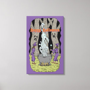 Toile Pas ce qu'ils attendaient Halloween heureux