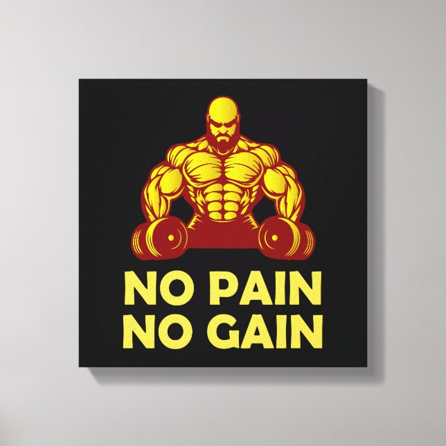Toile pas de douleur pas de gain (Recto)