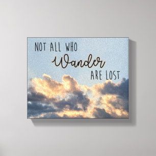 Toile "Pas toute ce qui errent est" copie perdue de