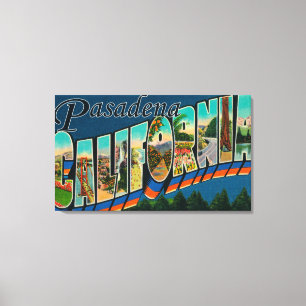 Toile Pasadena, la Californie - grandes scènes de lettr