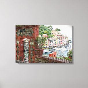 Toile Passage au paradis dans Portofino, Italie