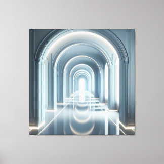 Toile Passage avec perspective lumineuse