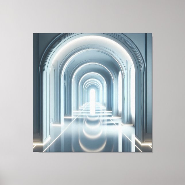 Toile Passage avec perspective lumineuse (Recto)
