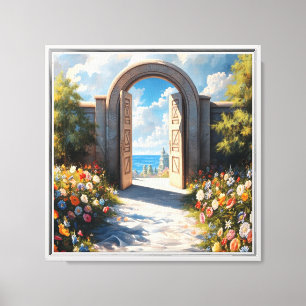 Toile Passage spirituel 12x12 Intentions positives