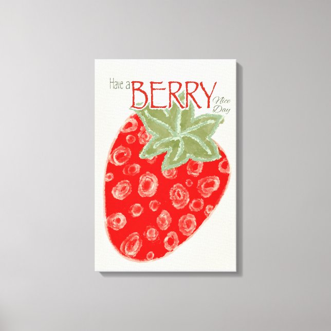 Toile Passez une JOURNÉE aux fruits rouges (Recto)