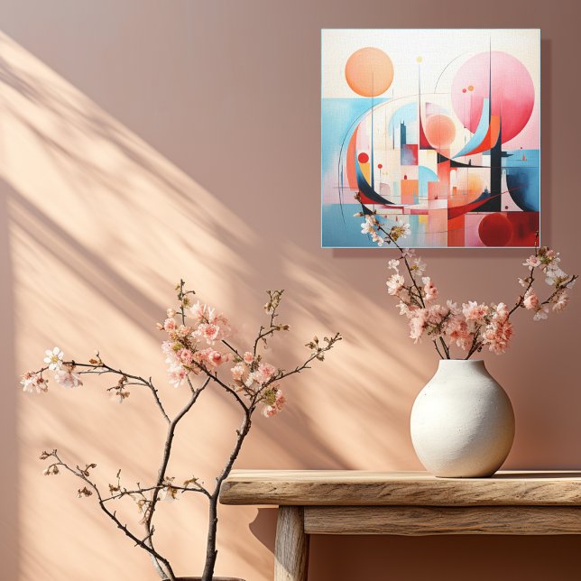 Toile Pastel abstrait 1 de 4 (Créateur téléchargé)