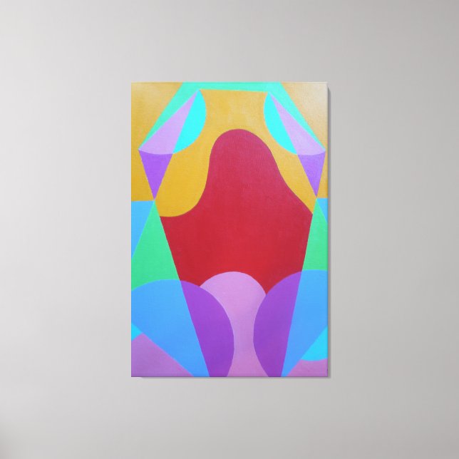 Toile Pastel Colored Abstract Canvas Print (Recto)