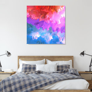 Toile "Pastel Splatter" Art Abstrait coloré