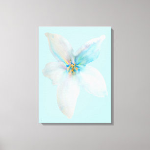 Toile Pâte de fleur d'aquarelle à fleurs blanches