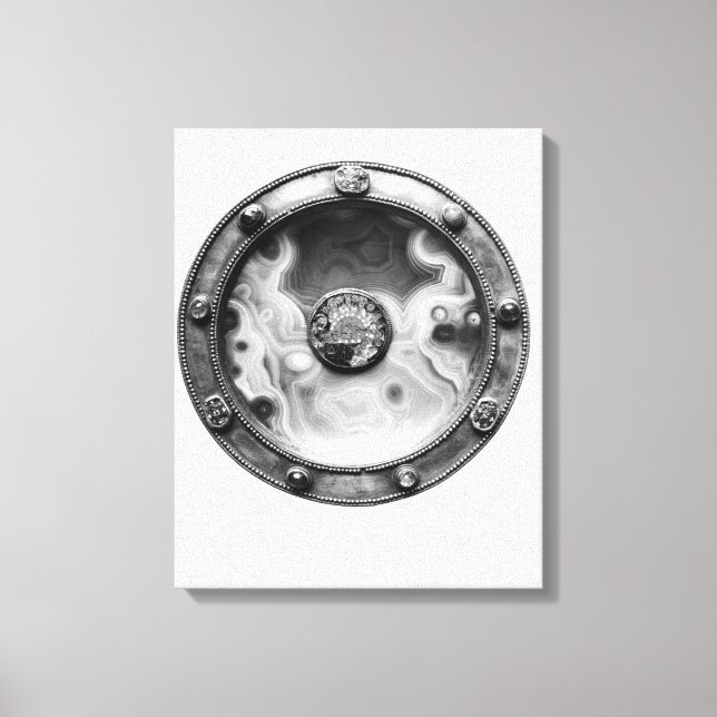 Toile Paten avec un médaillon représentant le Dernier (Recto)