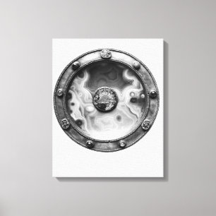 Toile Paten avec une representation de médaillon durent