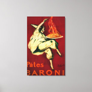Toile Pates Baroni Poster Vintage Europe