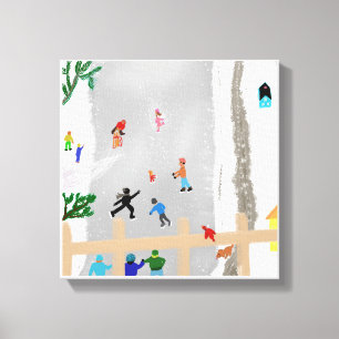 Toile Patinage sur glace en cours