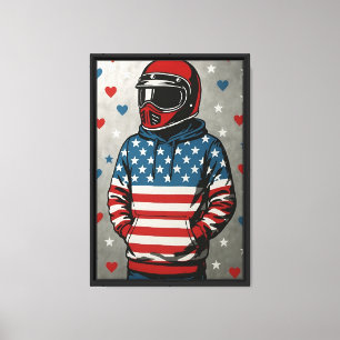 Toile Patriotique Pop Art Canvas Imprimer