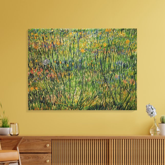 Toile Pâturage en fleurs par Vincent van Gogh (Insitu(Salon))