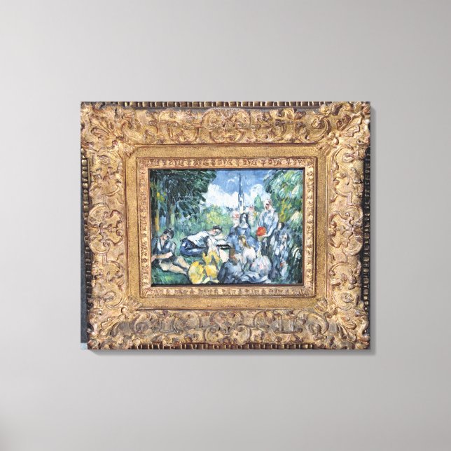 Toile Paul Cezanne | Dejeuner sur l'herbe, 1876-77 (Recto)