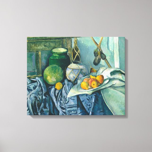 Toile Paul Cezanne Demeure Vie Pommes et Primroses (Recto)