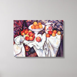 Toile Paul Cezanne - La vie continue avec les pommes et