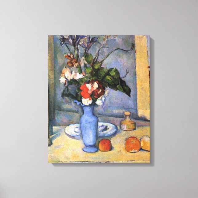 Toile Paul Cezanne - La vie morte avec vase bleu (Recto)