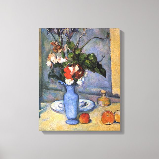 Toile Paul Cezanne - La vie morte avec vase bleu (Recto)