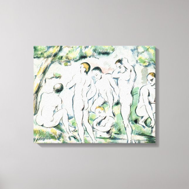 Toile Paul Cezanne | Les Baignoires, Petite assiette (Recto)
