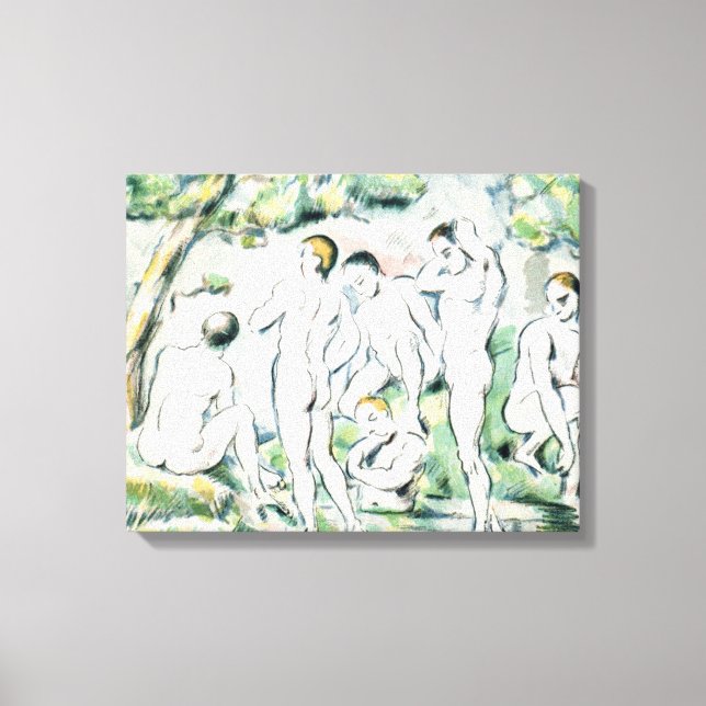 Toile Paul Cezanne | Les Baignoires, Petite assiette (Recto)