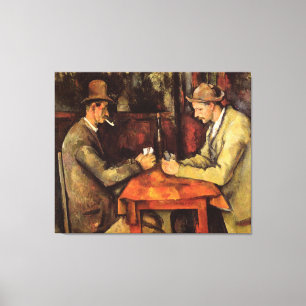 Toile PAUL CEZANNE - Les joueurs de carte 1894