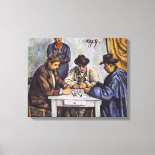 Toile Paul Cezanne - Les Joueurs De Cartes