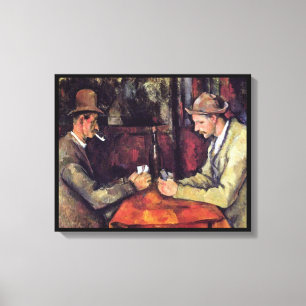 Toile Paul Cezanne - Les Joueurs De Cartes Peinture D'Ar
