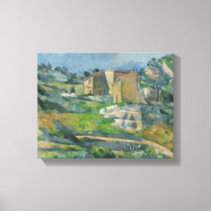 Toile Paul Cezanne Maisons en Provence : Le Riaux V