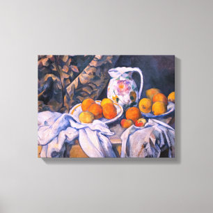 Toile Paul Cezanne - Nature morte au rideau
