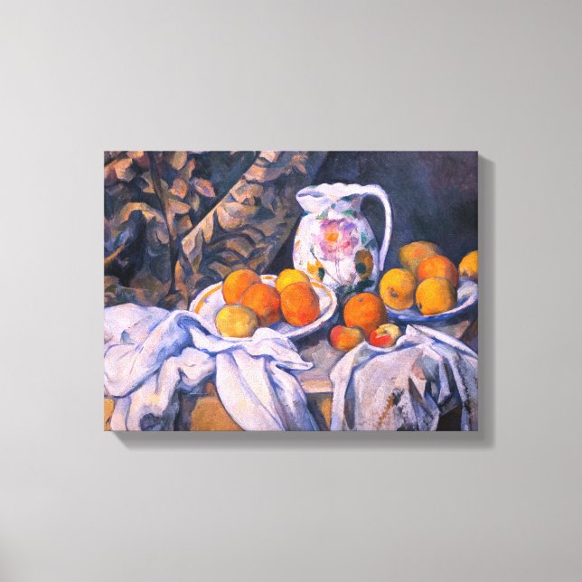 Toile Paul Cezanne - Nature morte avec un rideau (Recto)