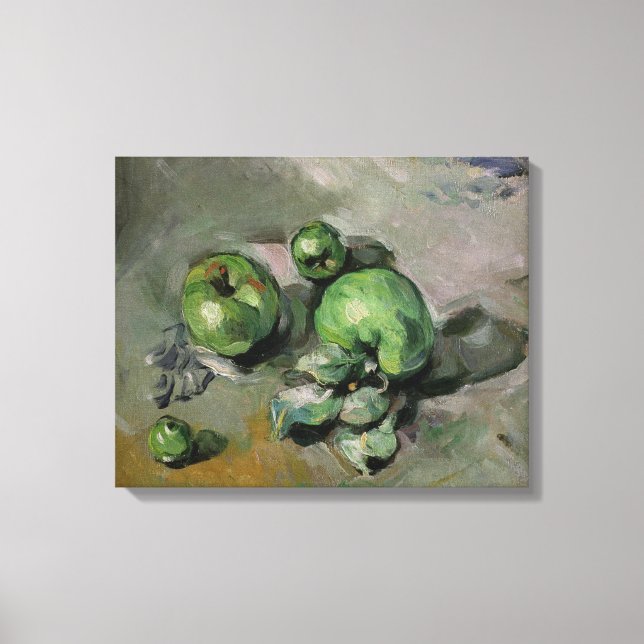 Toile Paul Cezanne | Pommes vertes, c.1872-73 (Recto)