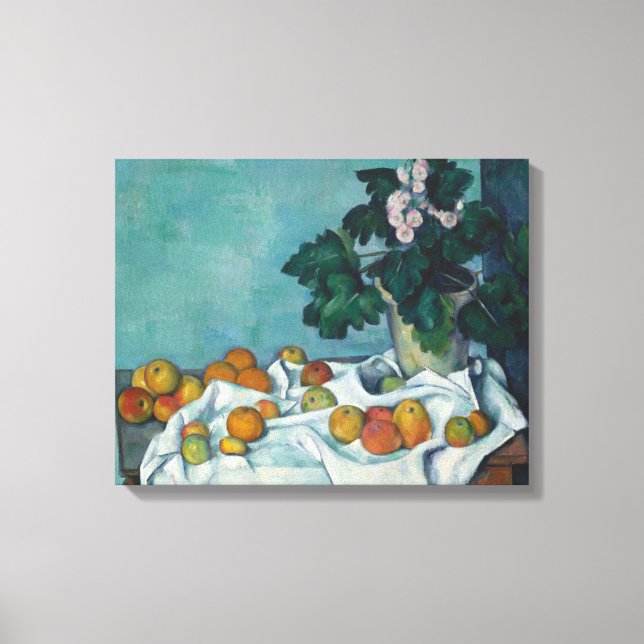 Toile Paul Cezanne | Vie morte avec des pommes et un pot (Recto)